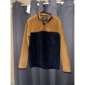 Southern Grit Sweater Mens small Colorblock Fleece Pullover Jacket 1/4 Snap